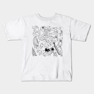 Oodles of doodles (black) Kids T-Shirt